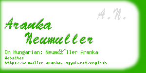 aranka neumuller business card